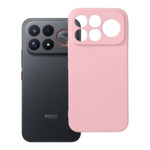 Silicone case for Poco F9 Ultra powder pink