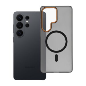 Go Orange case for Samsung S26 ULTRA compatible with MagSafe black