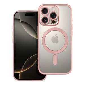 Electro Mag Cover case for iPhone 16 PRO compatible with MagSafe gold-rose