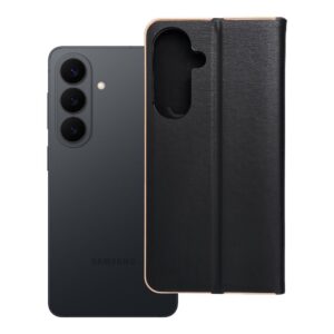 Luna Book Gold flip case for Samsung S26 PLUS black