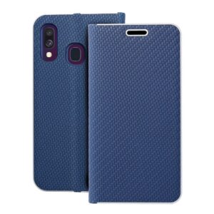 Luna Book Carbon flip case for Samsung A40 blue