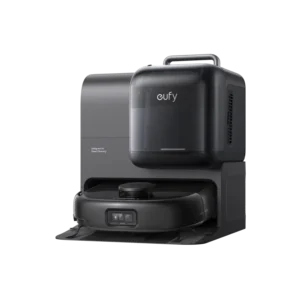 Aspirator robot eufy Omni E28 HydroJet FlexiOne 20.000 Pa Mop cu rola Statie de golire si spalare automata Negru