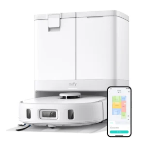 Aspirator robot eufy X10 Pro Omni 8000 Pa Tehnologie MopMaster 2.0 Recipient de praf de 2.5L cu golire automata + uscarea mopului la 45°C Rezervor de apa de 3L Autonomie de 173 min Evitare a obstacole