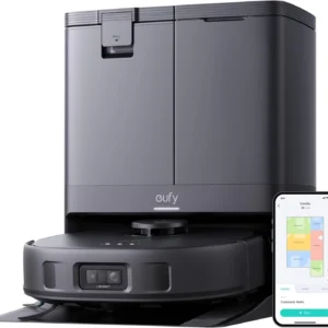 Aspirator robot eufy X10 Pro Omni 8000 Pa Tehnologie MopMaster 2.0 Recipient de praf de 2.5L cu golire automata + uscarea mopului la 45°C Rezervor de apa de 3L Autonomie de 173 min Evitare a obstacole