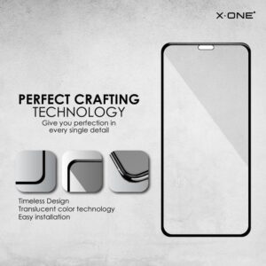X-One Tempered Glass 3D - for Samsung Galaxy NOTE 20 ULTRA (edge glue + hole) black