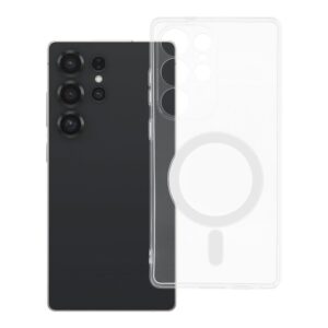 Clear Case 2 mm Mag Cover for Samsung S25 ULTRA compatible with MagSafe (camera protection) transparent