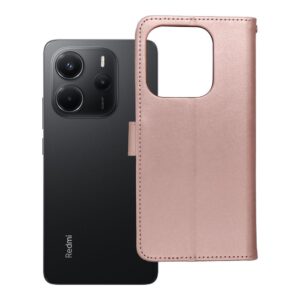 Mezzo Book flip case for Xiaomi Redmi NOTE 14 4G (GLOBAL - 164,84mm x 78,15mm x 8,16mm) teddy bear rose gold