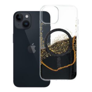 Golden case for iPhone 13 / 14 compatible with MagSafe black