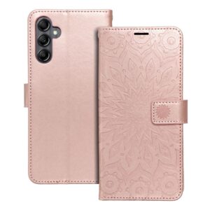 Mezzo Book flip case for Samsung A14 4G / A14 5G mandala rose gold