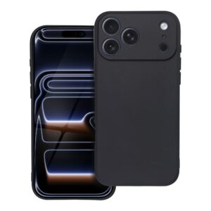 Matt case for iPhone 17 Pro Max / 18 Pro Max (low camera edge) black