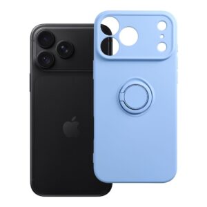 Silicone Ring case for iPhone 18 Pro Max / 17 Pro Max light blue