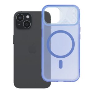Aurora case for iPhone 15 compatible with MagSafe blue