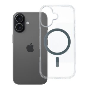 Case for iPhone 17 Drop Glue Colorful Ring Mag Cover compatible with MagSafe grey
