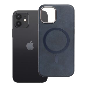 Gentleman Mag Cover case for iPhone 12 compatible with MagSafe navy blue