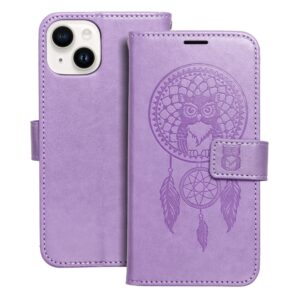 Mezzo Book flip case for iPhone 14 dreamcatcher violet