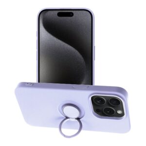 Silicone Ring case for iPhone 15 PRO purple