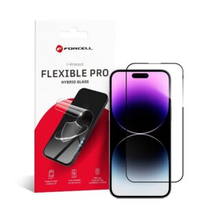 Forcell Hybrid glass do iPhone 14 PRO MAX Flexible 5D black