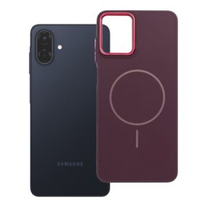 Frame Mag Cover case for Samsung A07 / A08 compatible with MagSafe purple