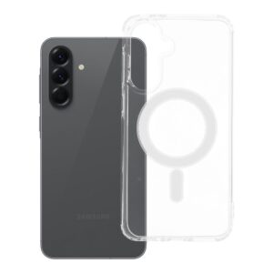 Clear Mag Cover (STR) case for Samsung A56 compatible with MagSafe transparent