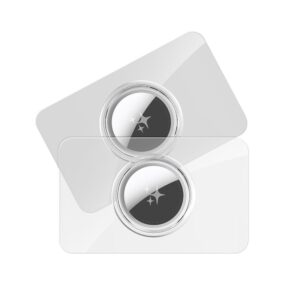 DUX DUCIS card-shaped protective case for AirTag 2 pcs transparent + black