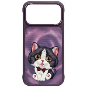 NIMMY case BIG EYED CREAM CAT for IPHONE 18 Pro Max/17 Pro Max purple