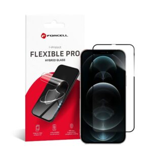 Forcell Hybrid glass to iPhone 12 PRO MAX Flexible 5D black