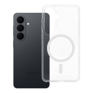Forcell Case for Samsung S26 F-Protect Clear Hybrid Premium compatible with MagSafe transparent