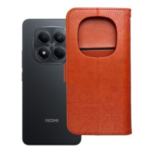Mezzo Book flip case for Redmi NOTE 15 PRO PLUS 5G cats brown