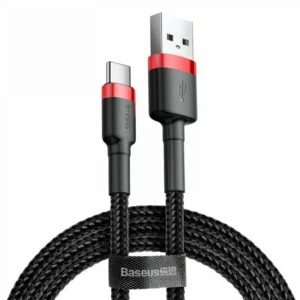 Cablu Baseus Cafule USB la USB-C Quick Charge 2A 3m Negru + Rosu