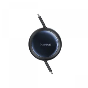 Cablu Retractabil Baseus Nomos 100W USB-C la USB-C 1.5 m Negru