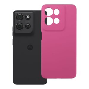 Case for Motorola G75 Silicone 2mm (camera protection) pink