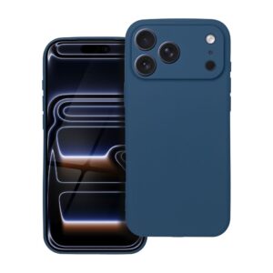 Soft case for iPhone 17 Pro Max / 18 Pro Max (low camera edge) dark blue