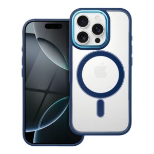 Color Edge Mag Cover case for iPhone 16 PRO compatible with MagSafe blue