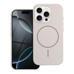 Glossy Mag Cover case for iPhone 16 PRO Premium compatible with MagSafe and Camera Control button white