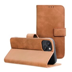 Tender Book flip case for iPhone 14 brown