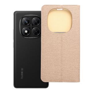 Luna Book Gold flip case for Xiaomi Redmi NOTE 14 PRO 5G / 14 PRO PLUS 5G gold