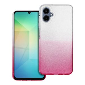 Shining case for Samsung A06 5G transparentny pink
