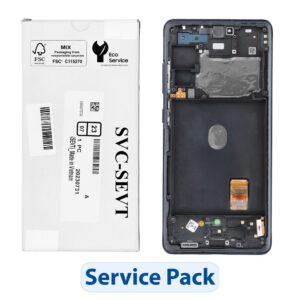 Samsung ServicePack LCD Display S20 FE 4G 5G GH82-24219A Blue