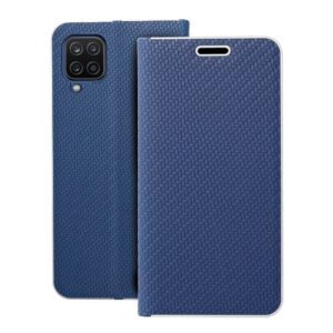 Luna Book Carbon flip case for Samsung A12 / M12 blue