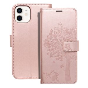 Mezzo Book flip case for iPhone 12 / 12 PRO tree rose gold