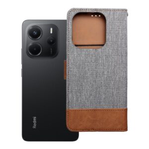 Jeans Book flip case for Xiaomi Redmi NOTE 14 4G (GLOBAL - 163,25mm x 76,55mm x 8,16mm) gray