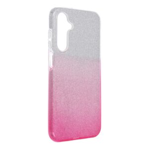 Shining case for Samsung A25 5G transparent pink
