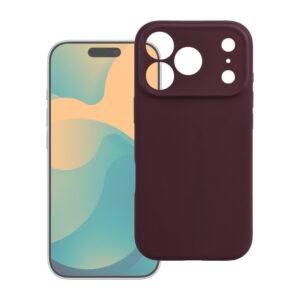 Forcell F-Protect Rubber Premium case for iPhone 18 Pro Max / 17 Pro Max compatible with MagSafe dark cherry