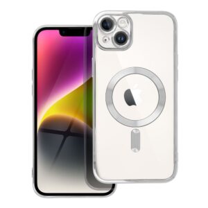 Electro Mag Cover case for iPhone 14 PLUS compatible with MagSafe silver