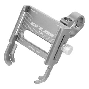 GUB bike holder for mobile phone P30 Aluminium silver