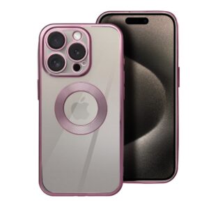 Glam case for iPhone 17 Pro Max / 18 Pro Max (low camera edge) powder pink