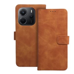Tender Book flip case for Xiaomi Redmi NOTE 14 4G (GLOBAL - 164,84mm x 78,15mm x 8,16mm) brown