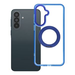 Case for Samsung A37 Frame Circle Stand compatible with MagSafe navy blue