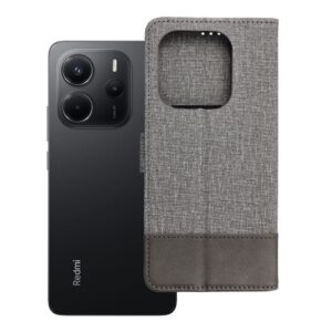 Gomma Book flip case for Xiaomi Redmi Note 14 4G (GLOBAL - 164,84mm x 78,15mm x 8,16mm) gray
