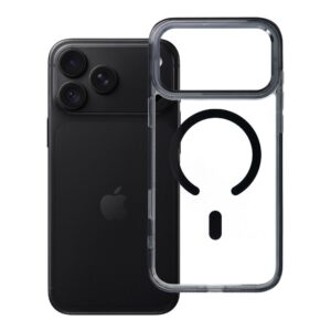 Frame Clear Hybrid Mag Cover case for iPhone 18 Pro Max / 17 Pro Max compatible with MagSafe black